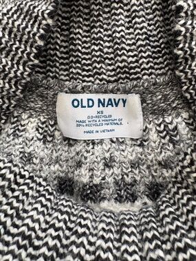 Old Navy Black & White Marled Knit Sweater